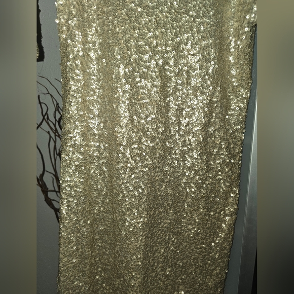 Abercrombie gold sequin medium dress - Picture 3 of 6